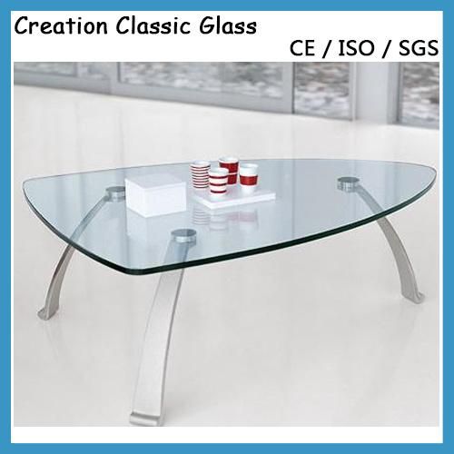 4mm Tempered Glass Table Top Shelf Glass Circle Tabletop Glass