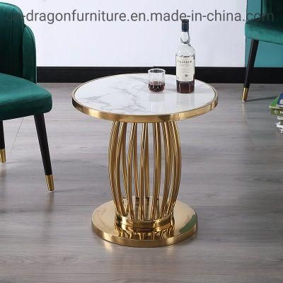 Luxury Home Furniture Quality Stainless Steel Side Table with Top