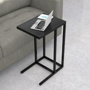 Coffee Tray Sofa Side End Steel Table Black