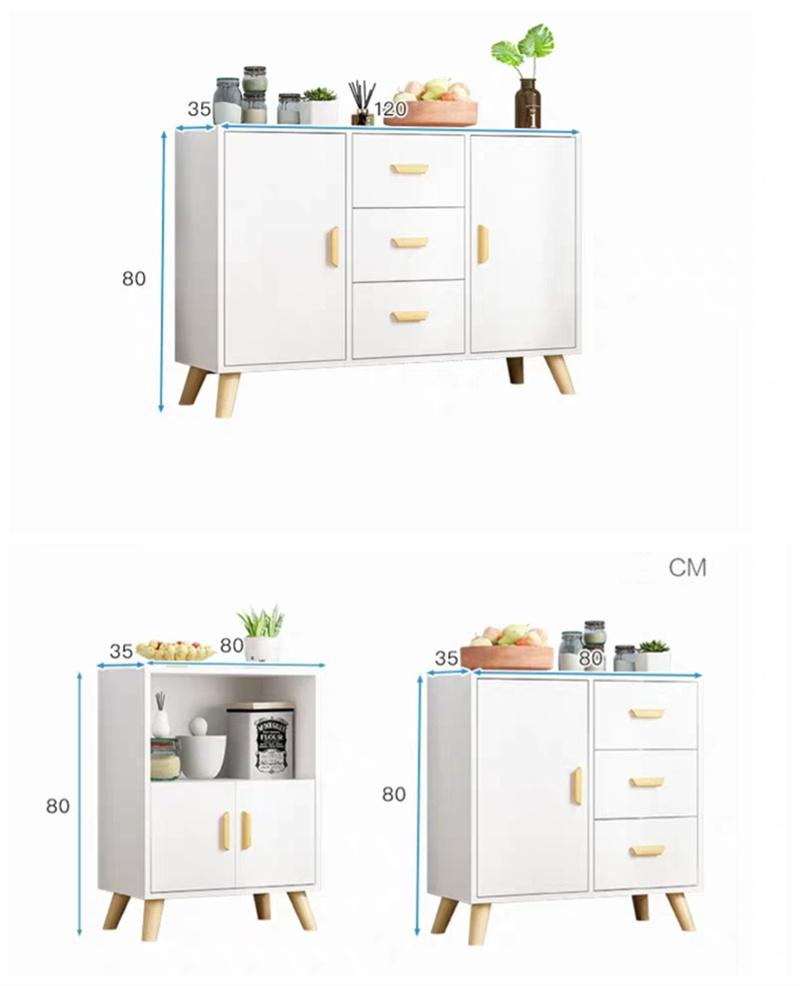 Chinese Furniture Wooden Legs Light Color Melamine Drawer Book Shelf Kitchen Cabinets