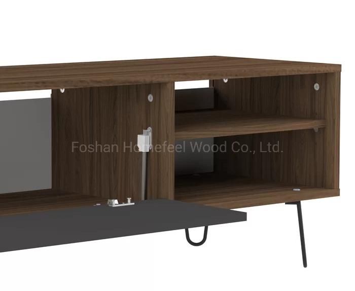 Latest Design Living Room Furniture LCD TV Cabinet Wooden TV Table Stand (HF-WF0317)