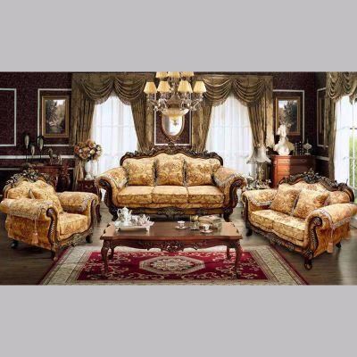 Home Furniture Antique Fabric Sofa in Selective Couch Seats and Sofas Color