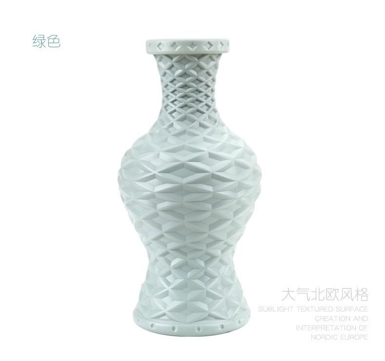 Inno-As013 Nordic Plastic Imitation Glaze Vase for Home Use Eco-Friendly