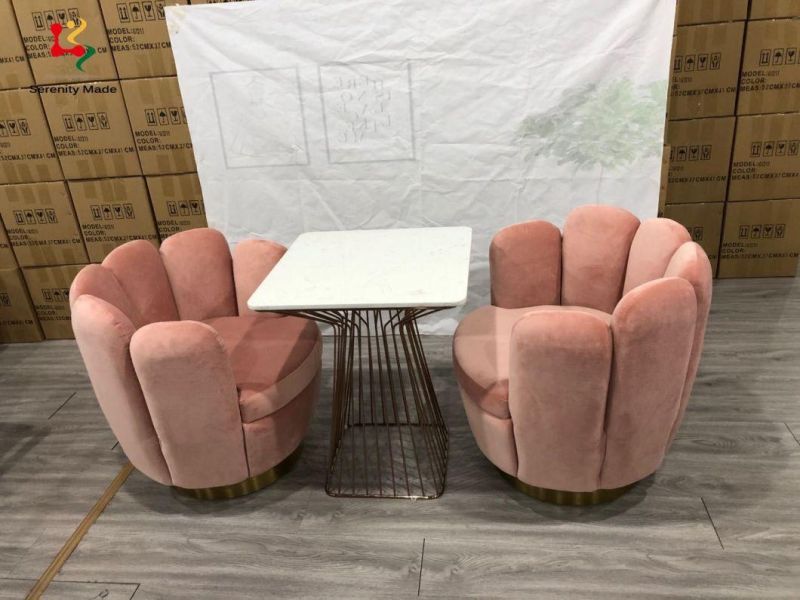 Wholesale Commercial Furniture Customize Fabric Velvet Upholstery Lounge Chair