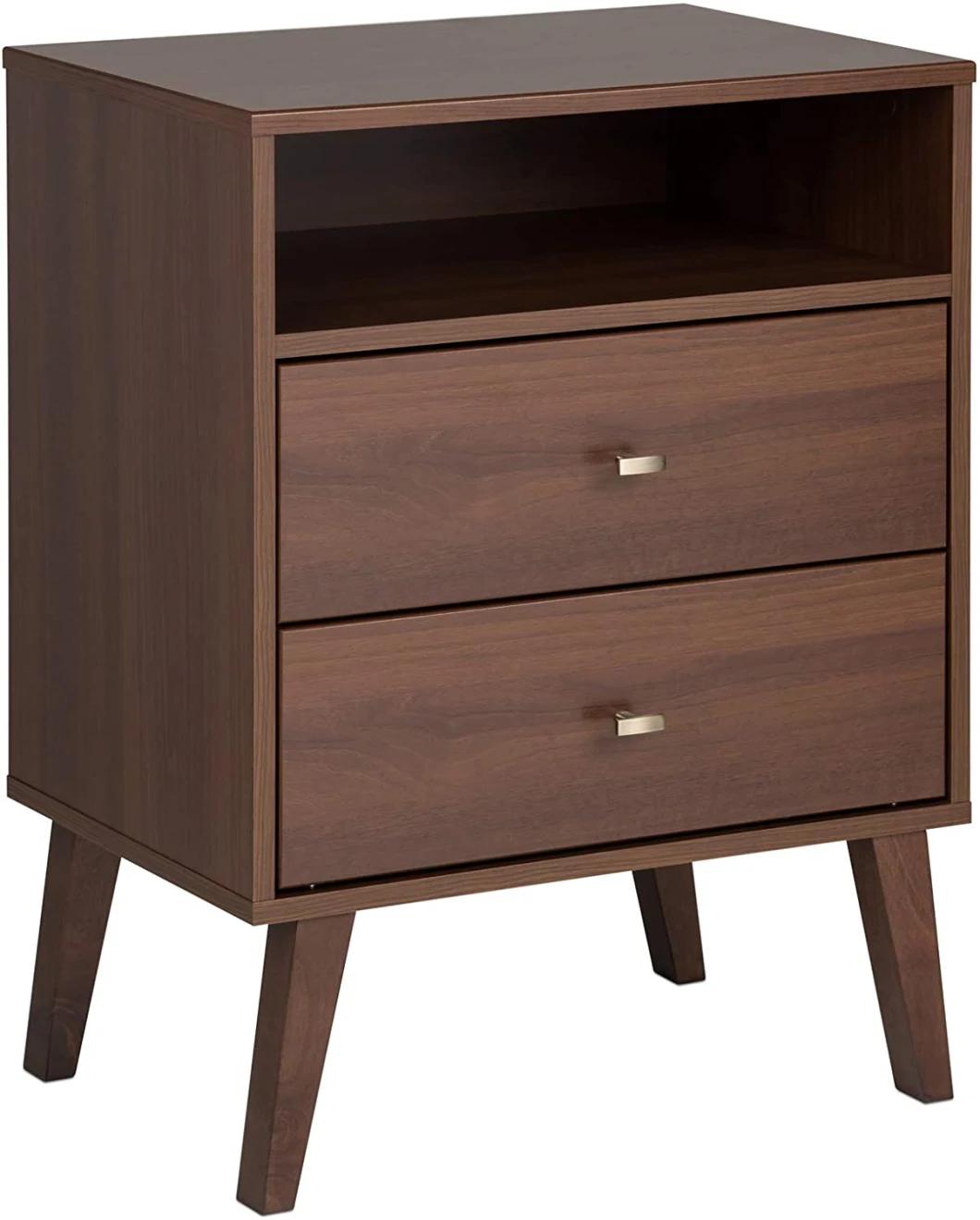 Smart Bedside Table Modern Bedroom Solid Wood Light Luxury Bedside Table