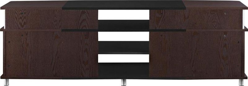 Modern Cherry Color Home Carson TV Stand for Tvs up to 70"