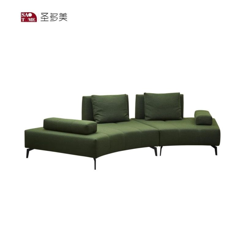 Modern Leisure Genuine Leather with Solid Wood Sofa