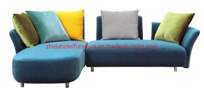 Japanese Style Modern Fabric Wooden Leg Sofa for Living Room