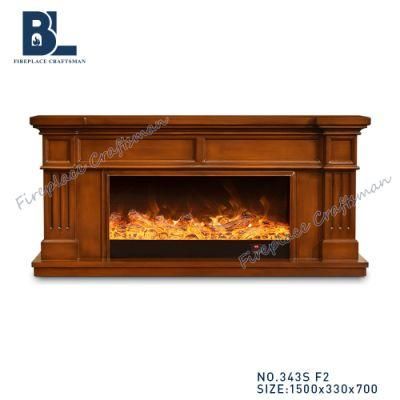 Home Appliance Furniture Modern Wooden TV Stand with Electric Fireplace Insert Entertainment Center for Sale