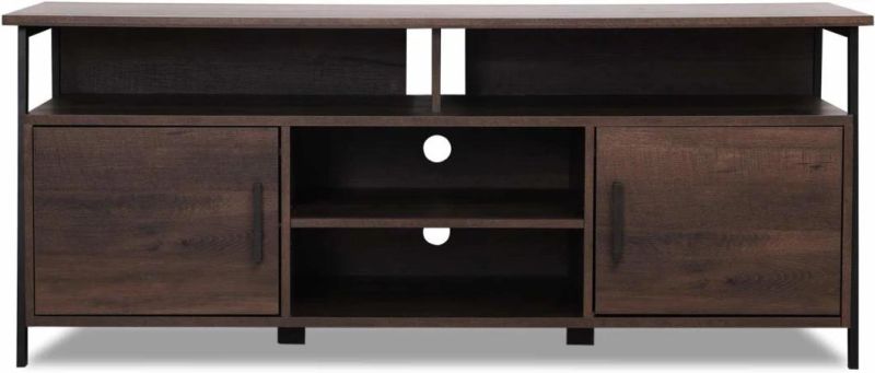 58" Entertainment Center Wood Media TV Stand for Living Room