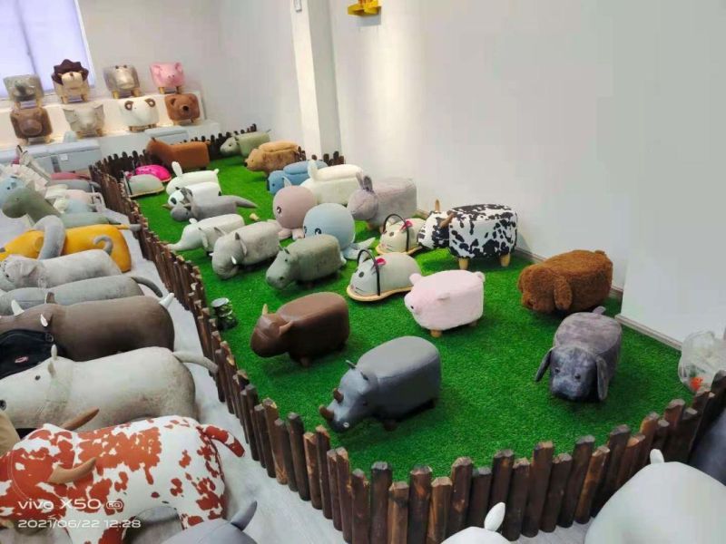 Li&Sung Creative High-Quality Cute Small Cow Stool Ottoman