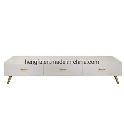 Italian Modern Marble Minimalist Living Room Combination Tea Table TV Cabinet Stand