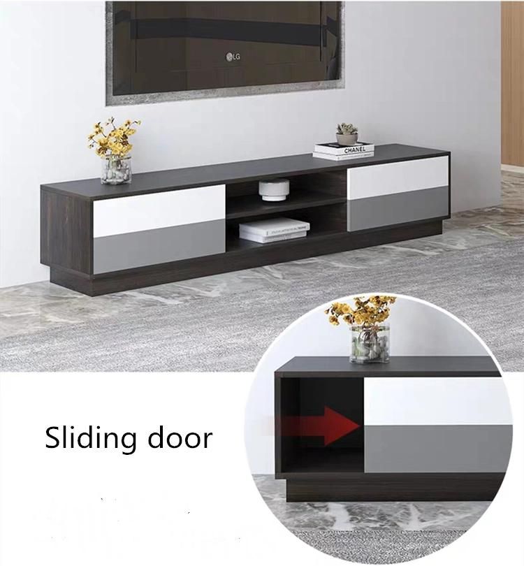 Environmental Living Room Coffee Table TV Unit Modern Furniture Grey TV Stand