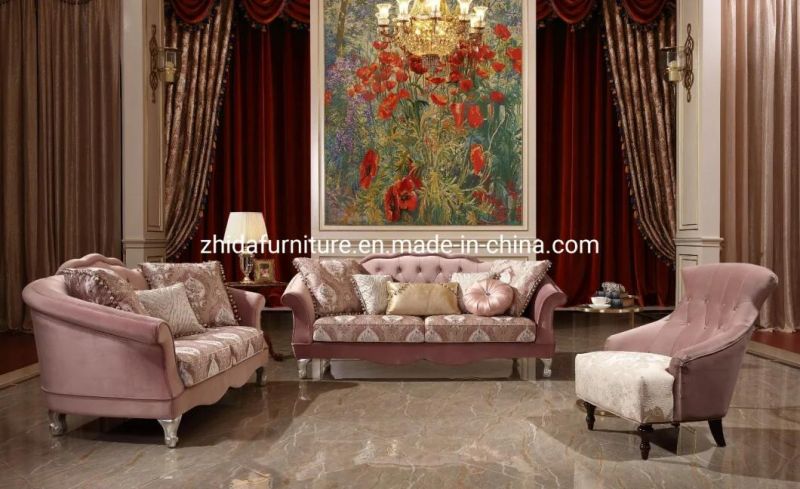 Luxury Classical Fabric Sofa Living Room Furniture Sets