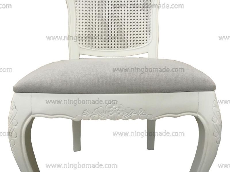 Nordic Louis Style Household Furniture Louis White Solid Wood Chair