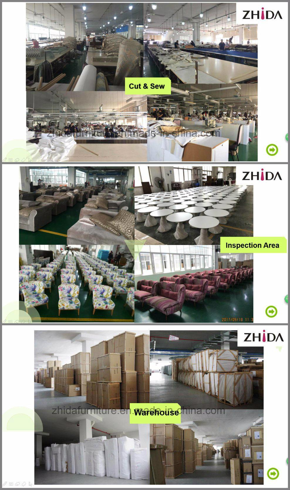 Zhida Foshan Furniture Manufacturer American Style Home Furniture Living Room Whole House Furniture Hotel Villa Fabric Sectional Sofa for Sale