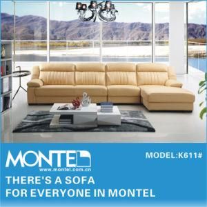 Home Furniture Sectional Sofa, Modern Italian Leather Sofa Set (K611#)