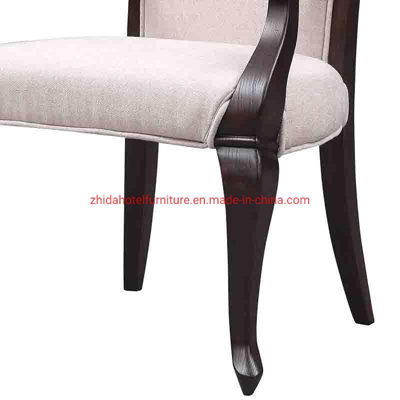 Restaurant Chinese Modern Style Hotel Door Leather Club Fabric Chair