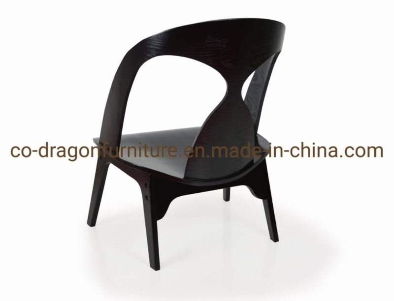 Modern Black Paint Wood Leisure Chair for Living Room Furniture