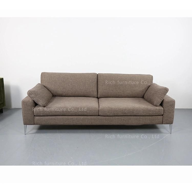 Nordic Modern Living Room Furniture Couch Home Fabric Lounge Sofa