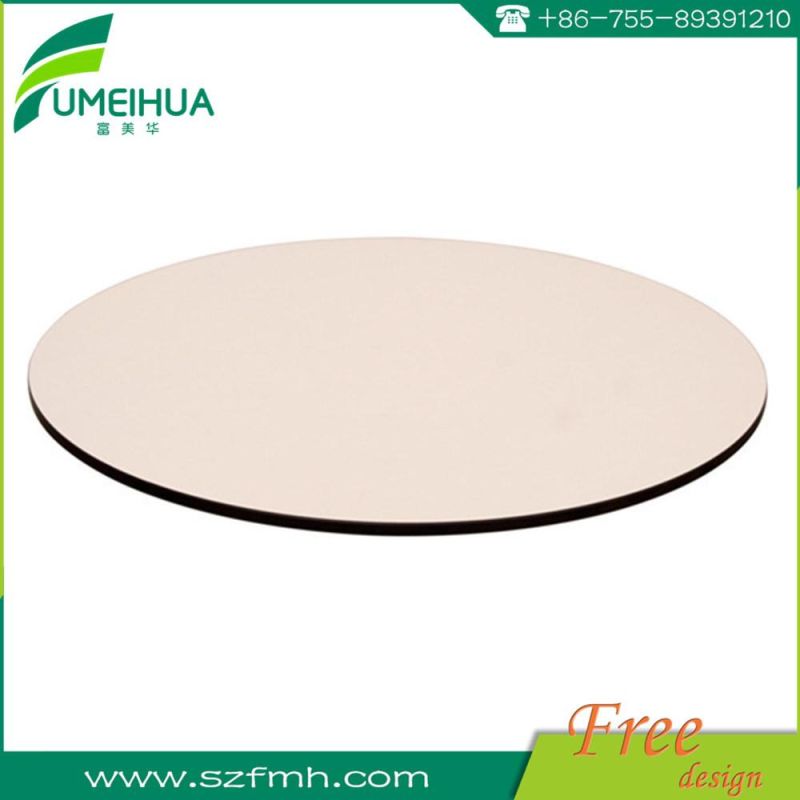 High Quality Matte Light Grey HPL Dining Room Tables