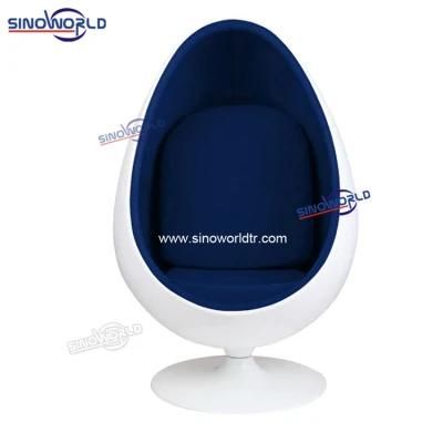 Modern Home Leisure Fiberglass Fabric Lounge Leisure Swing Egg Ball Chair