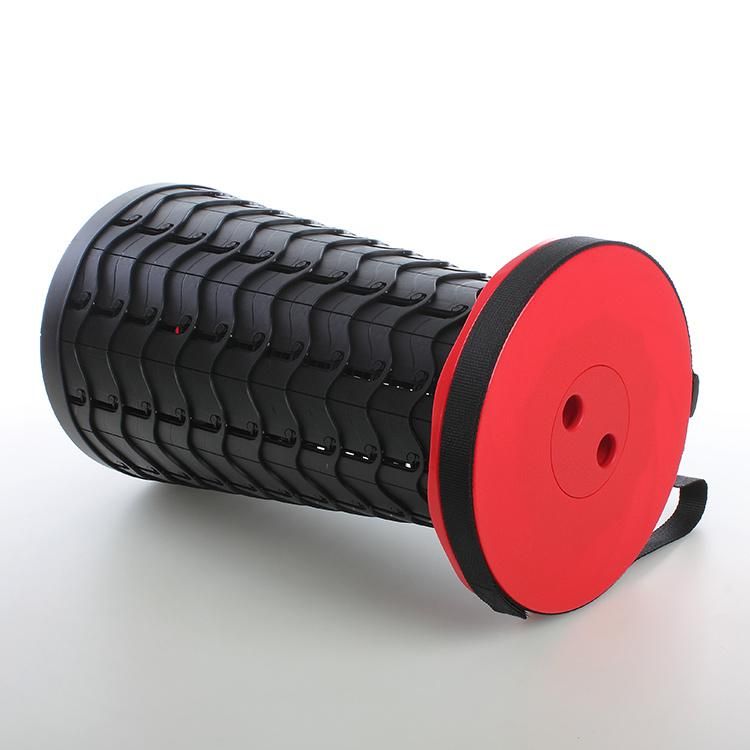 Round Multifunctional Folding Telescopic Stool with Rope