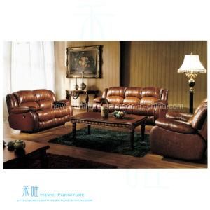 Modern Leather Recliner Sofa Set for Home Theater (DW-06S)