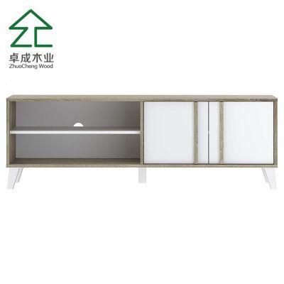 Modern TV Stand Wooden TV Unit Cabinet with Storage Showcase