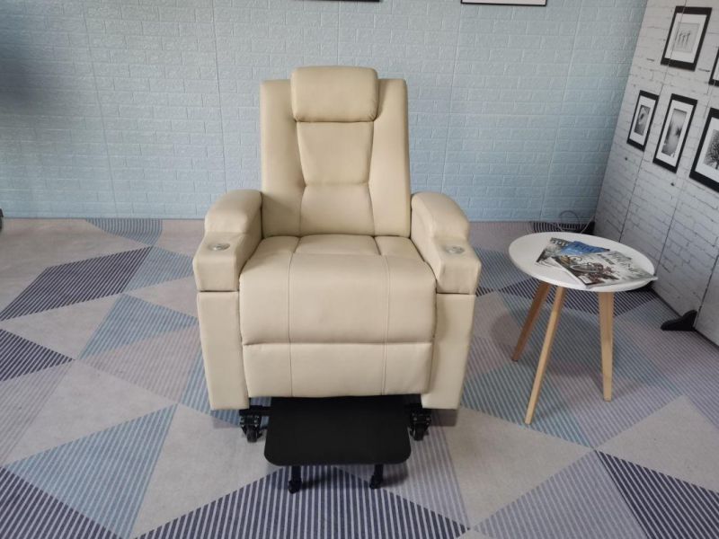 Jky Furniture Leather Power Electric Lift Chair with Heating and Rolling Massage