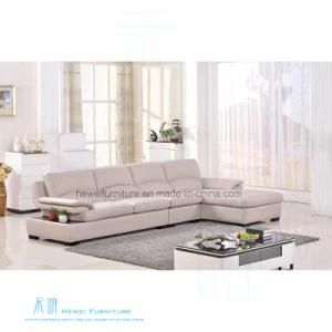 Modern Living Room Corner Leather Sofa for Home (HW-8209S)