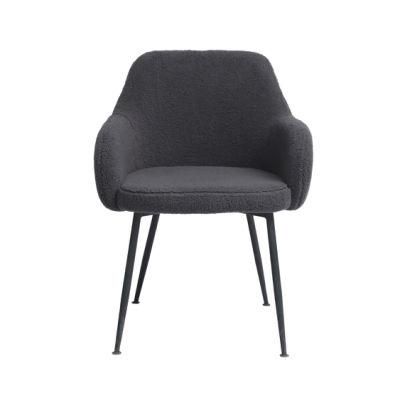 New High Quality Comfortable Soft Chair with Armrest in Black