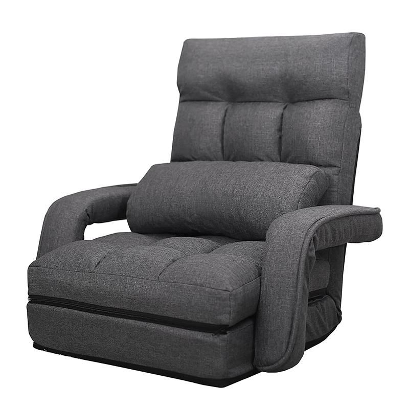 Japanese Adjustable Folding Lazy Sofa with Armrests Floor Chair