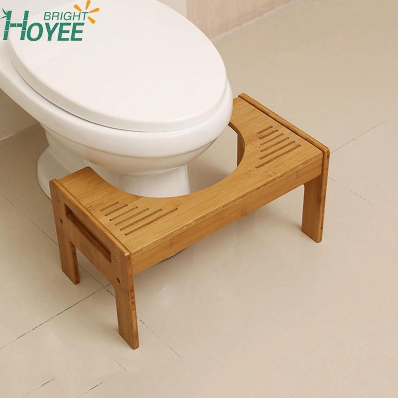 Bamboo Poop Stoop Partial Squat Toilet Foot Stool