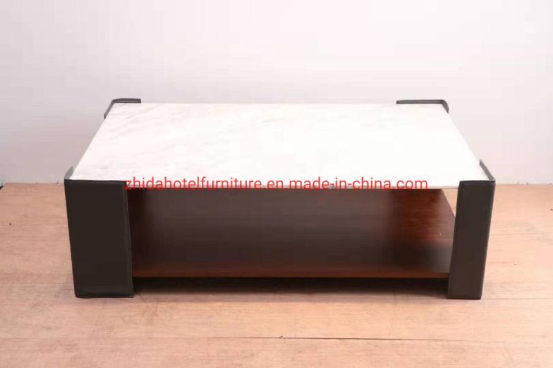 Natural Stone Marble Top Marble Coffee Table for Stone Furniture