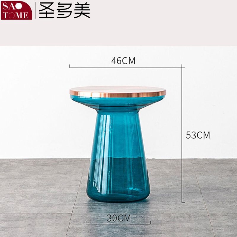 Modern Living Room Furniture Hand Blown Glass Round Tea Table