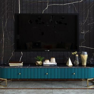 High End TV Cabinet Modern Luxury Marble Living Room Furniture