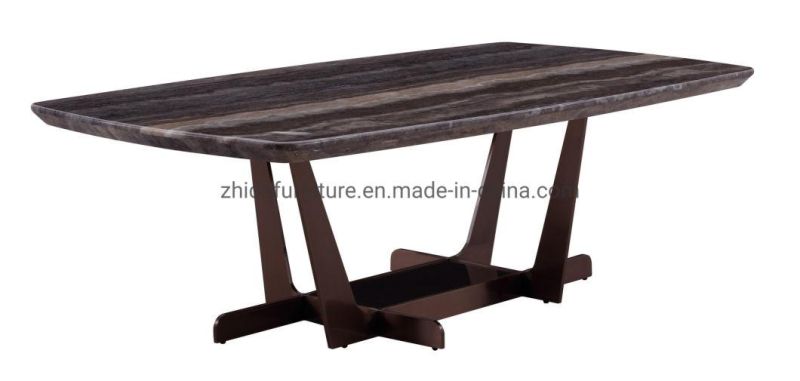 Living Room Furniture Marble Table Top Metal Base Coffee Table