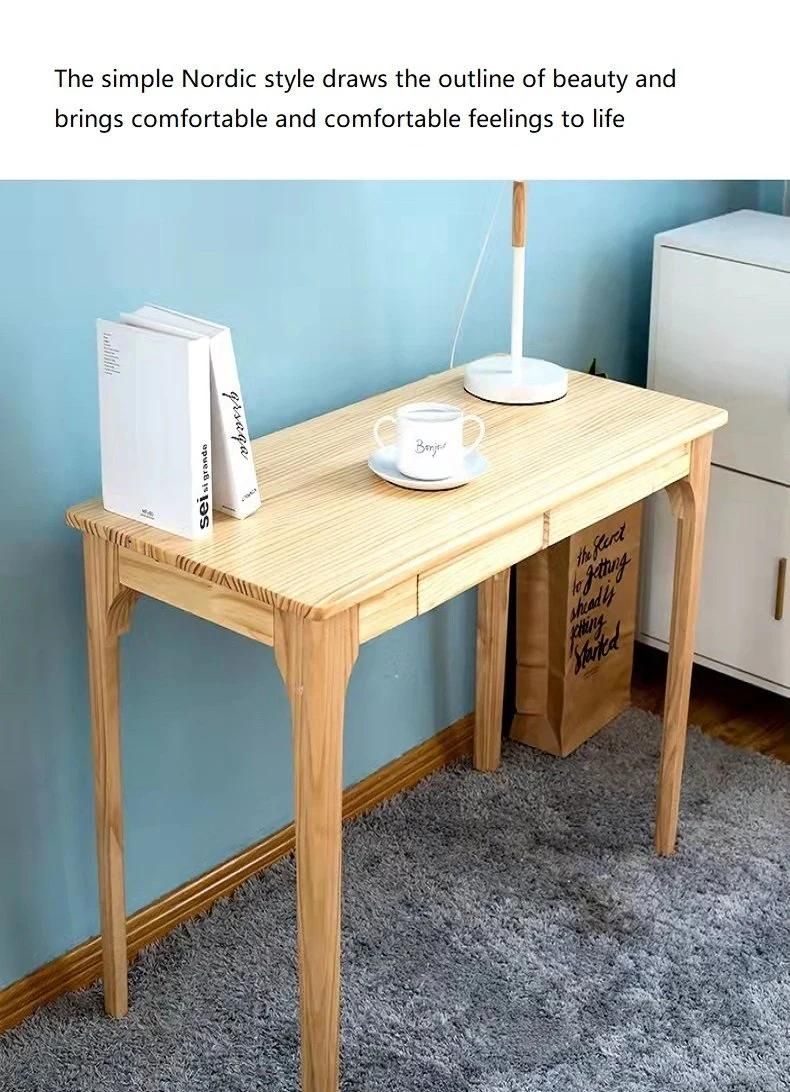 Home Furniture Wooden Multifunction Modern Family Living Room Bedroom Universal Storage Solid Wood Desk Table