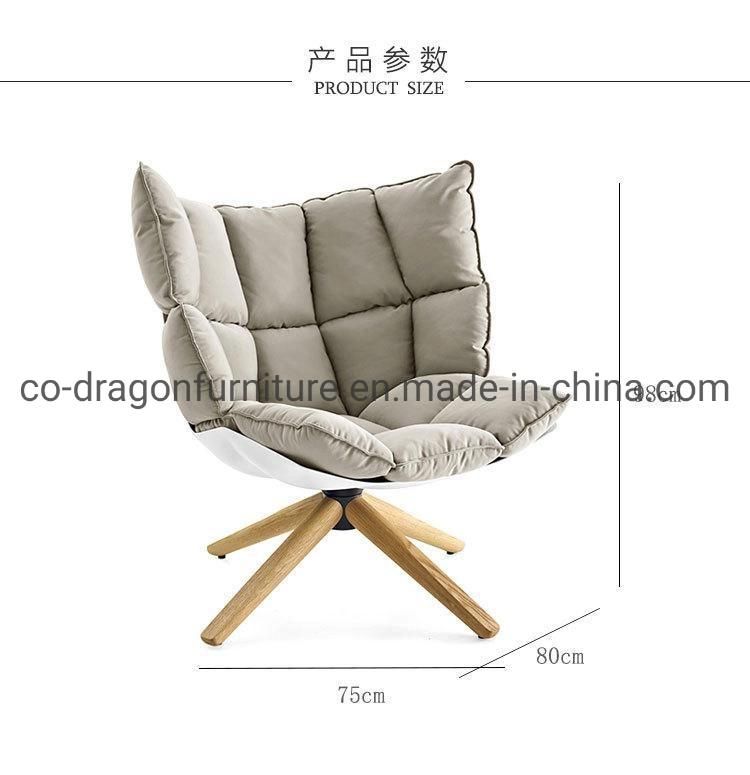 Fashion Home Furniture Glass Plastic Leisure Chair with Wooden Legs