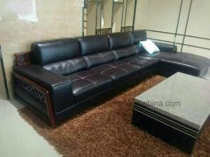 Wood Decoration Modern L Shape Sectional Sofa Corner Sofa