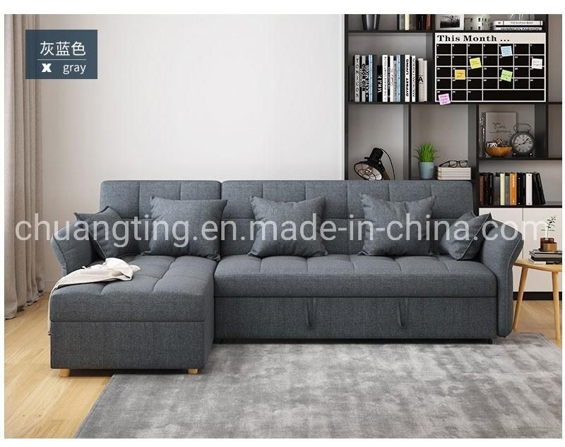 New Design Sofa Bed with Adjustable Armrest