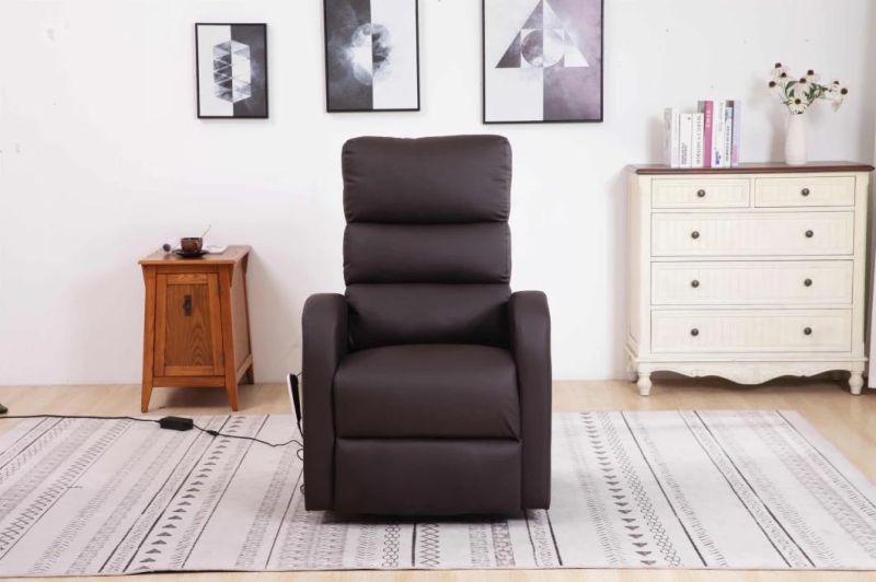 Jky Furniture Modern Design Space Saving Leather Manual Recliner Chair with Massage Function