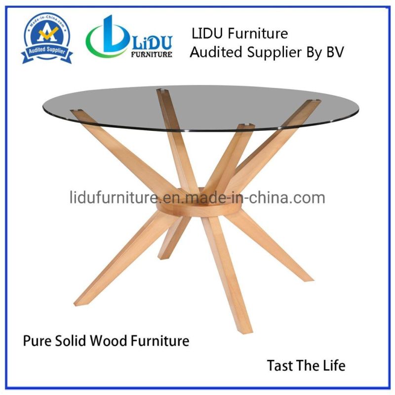 Folding Table Tray Wooden Side Table Natural Color