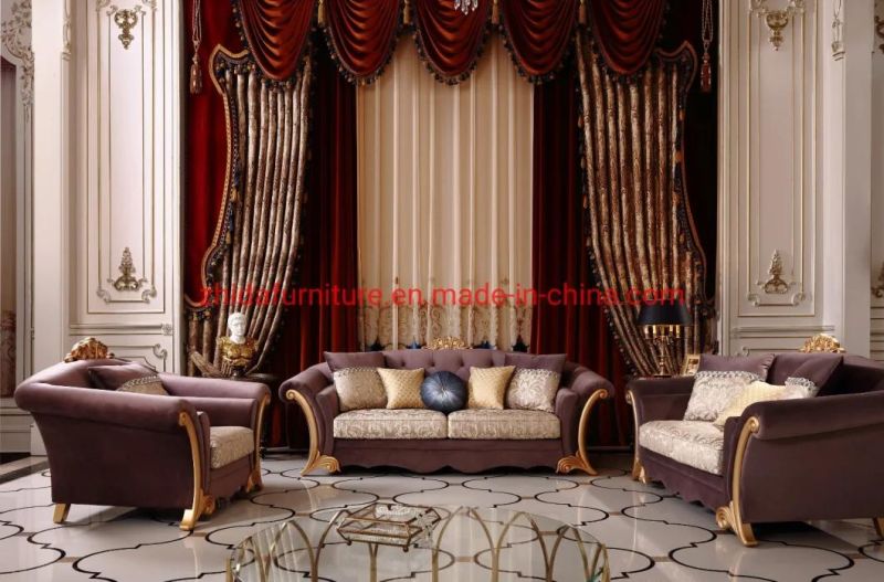 New Classical Style Living Room Sofa 1+2+3