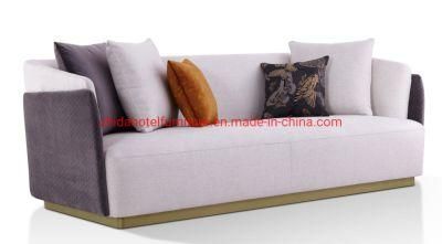 Contemporary Style Metal Living Room Furniture Classic Stainless Steel Sofa