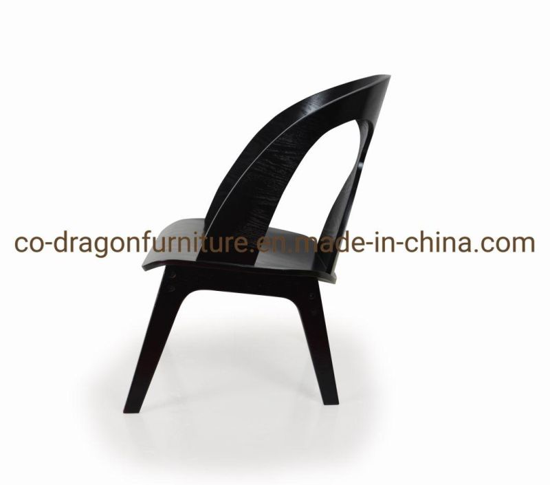 Modern Black Paint Wood Leisure Chair for Living Room Furniture