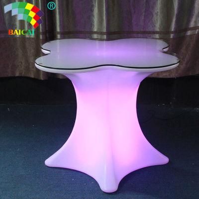 Bar Furniture Illuminated Color Changing LED Lounge Furniture Made of PE Plastic