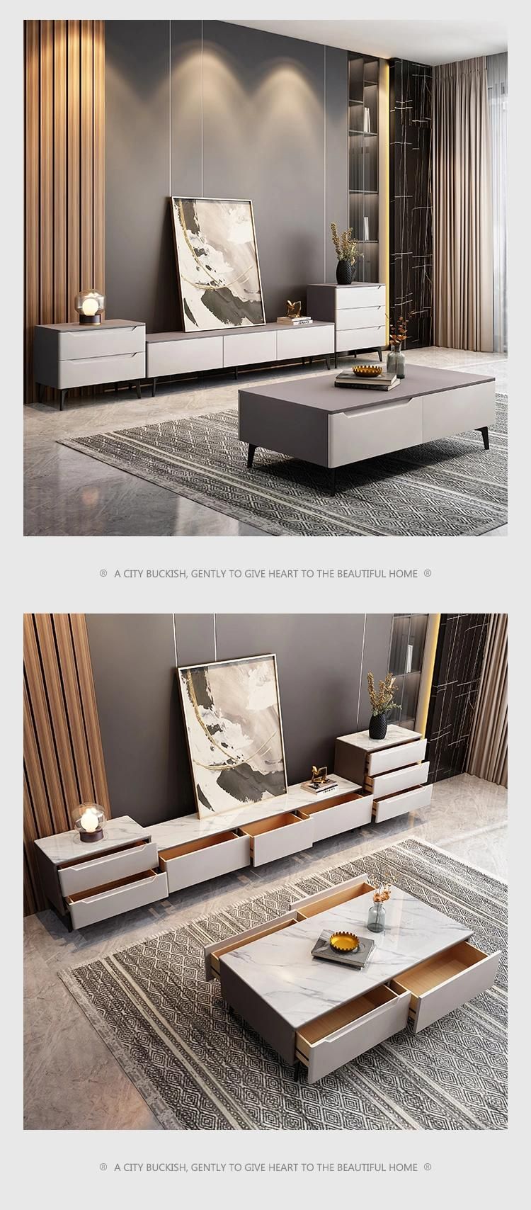 Living Room Modern Home Family Bedroom Wood Wall Cabinet TV Stand