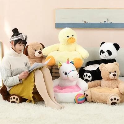 Panda Sofa Plush Toy Cute Duck Unicorn Children&prime;s Sofa Seat
